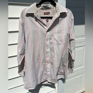 michael kors “rainbow” striped button down